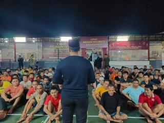 Lapas Kelas IIA Bagansiapiapi Gelar Razia Insidentil di Malam Hari
